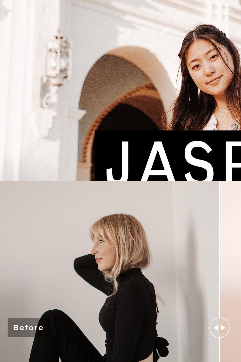 Jasper Pro Lightroom Presets pinterest preview image.