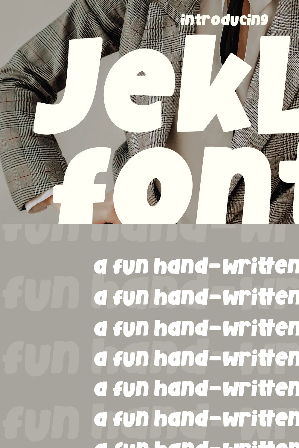 Jeklin Casual Luxury Font pinterest preview image.