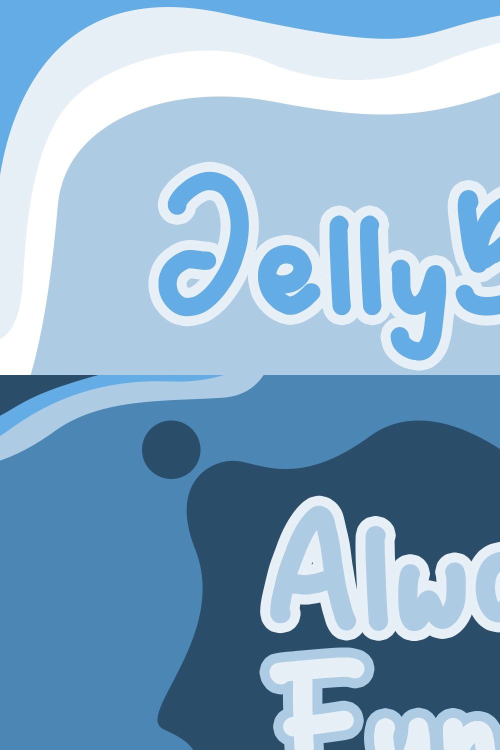 JellyBean || Cute & Playful Fonts pinterest preview image.