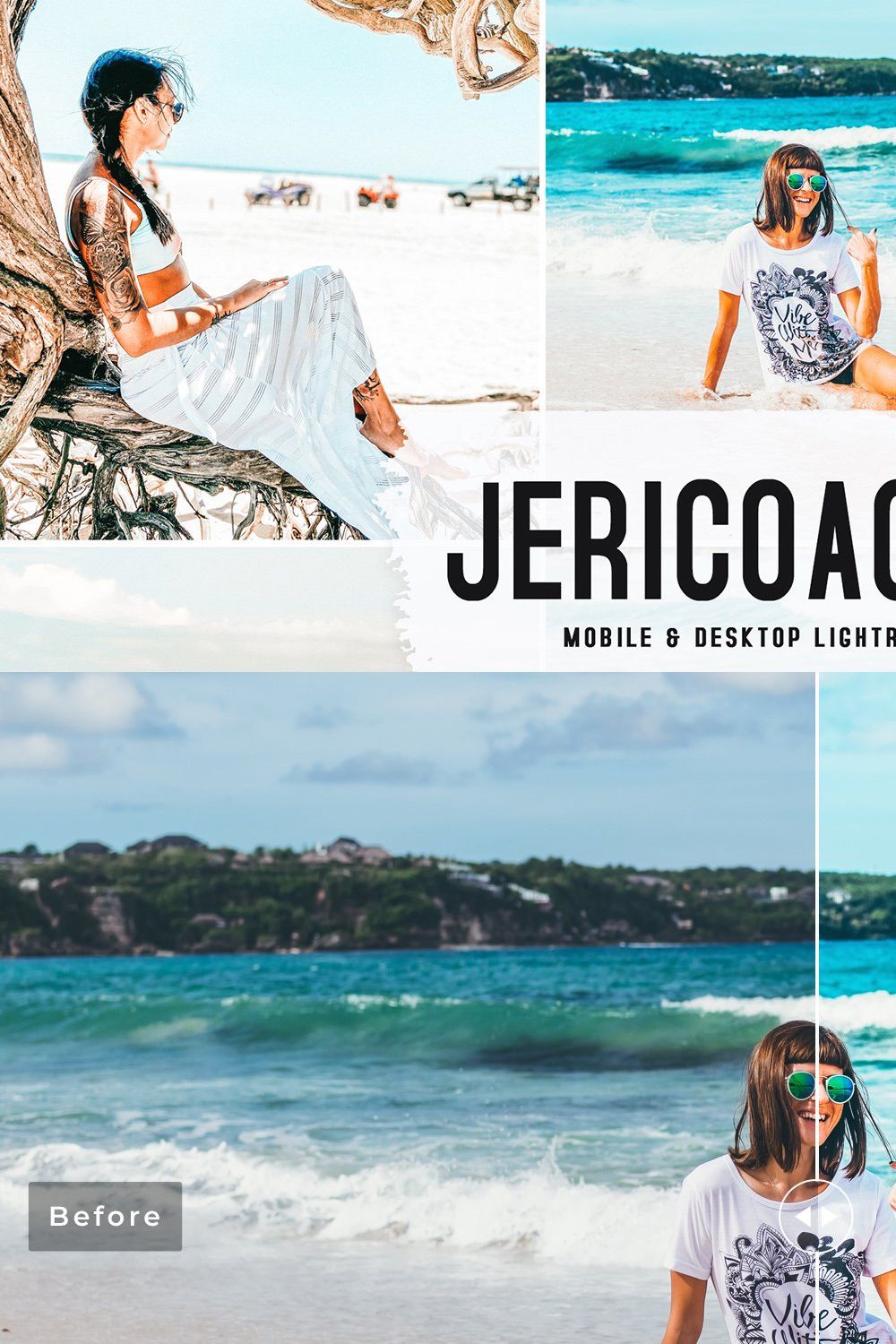 Jericoacoara Pro Lightroom Presets pinterest preview image.