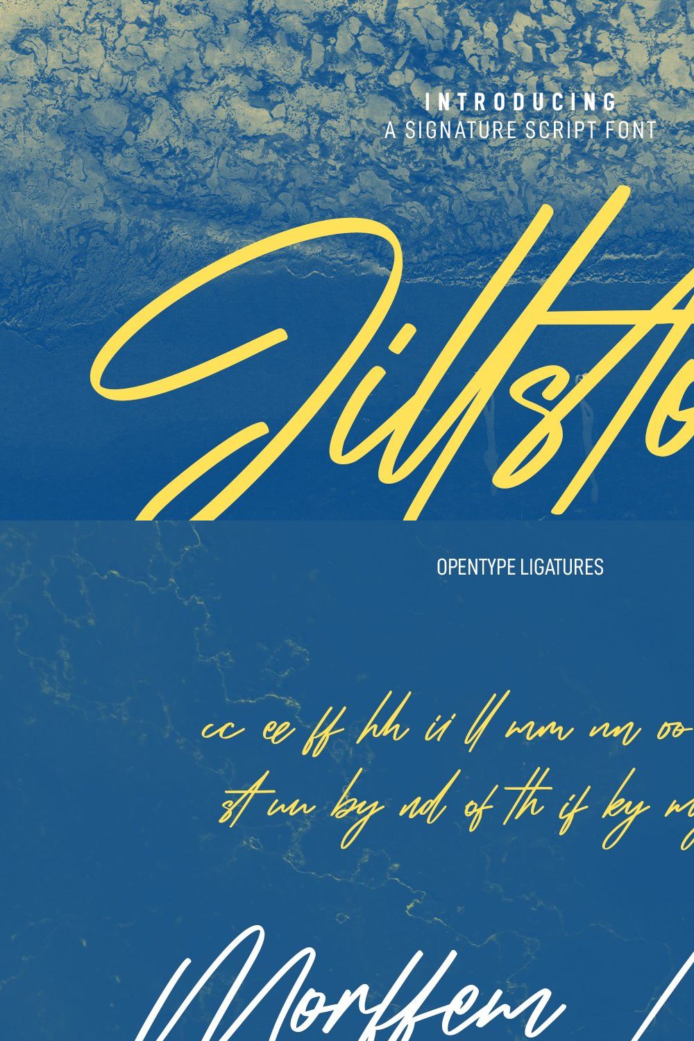 Jillstone Signature Script Font pinterest preview image.