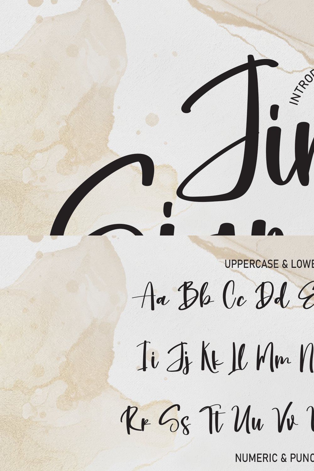 Jim Signature | Script Font pinterest preview image.