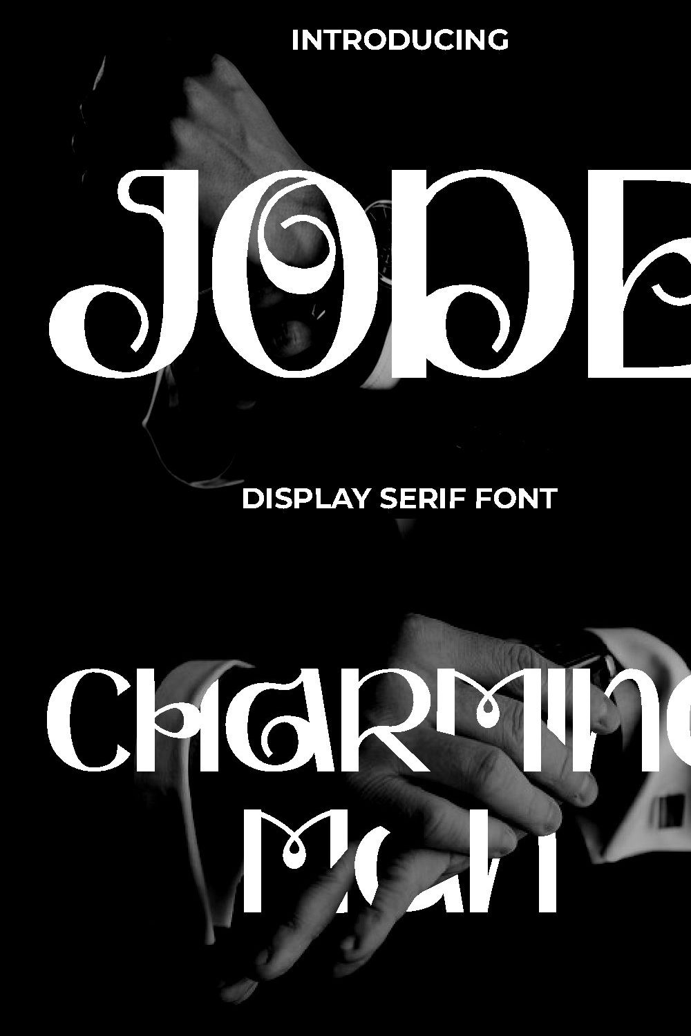 Jode - Display Serif Font pinterest preview image.