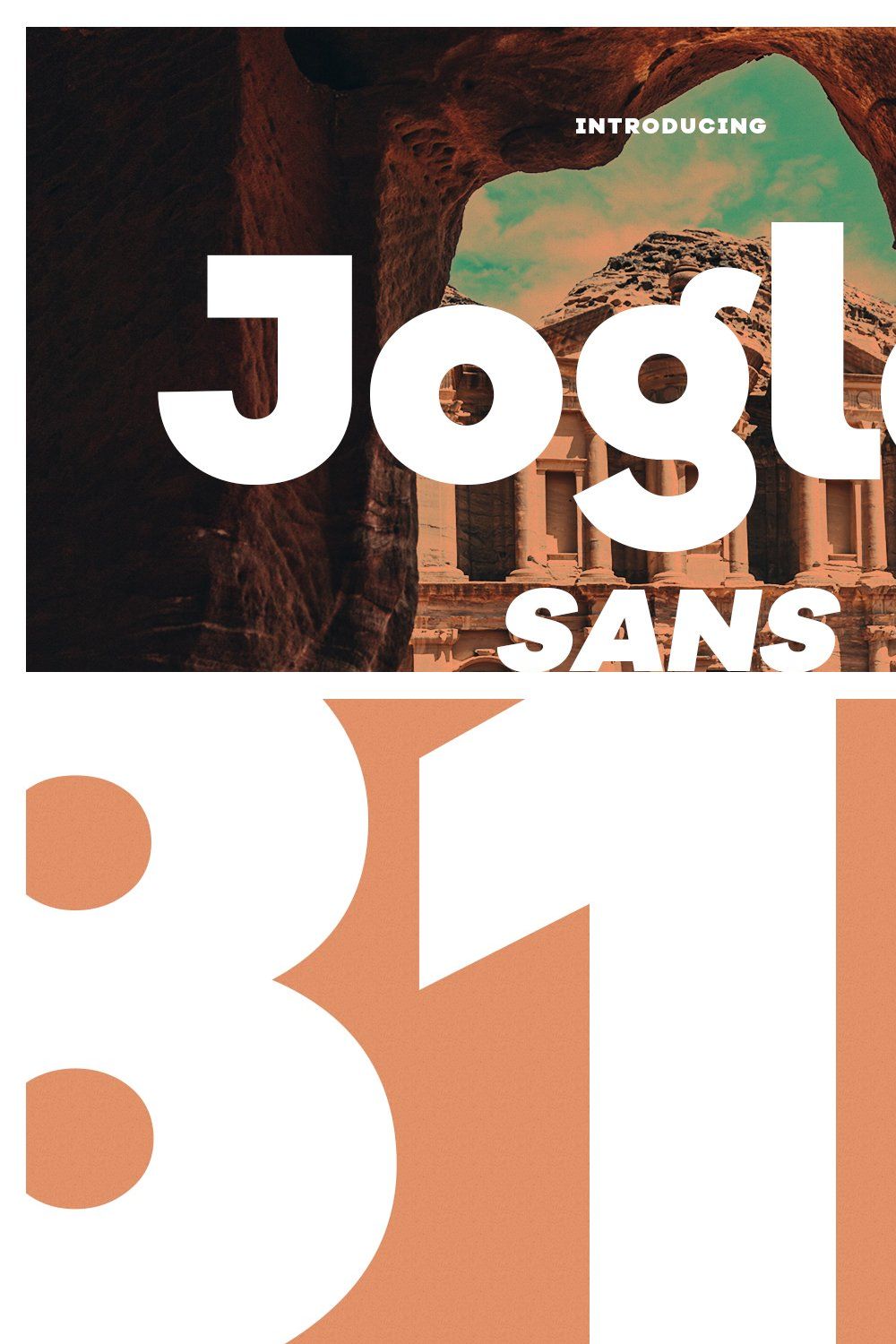 Jogler Sans Display Font pinterest preview image.