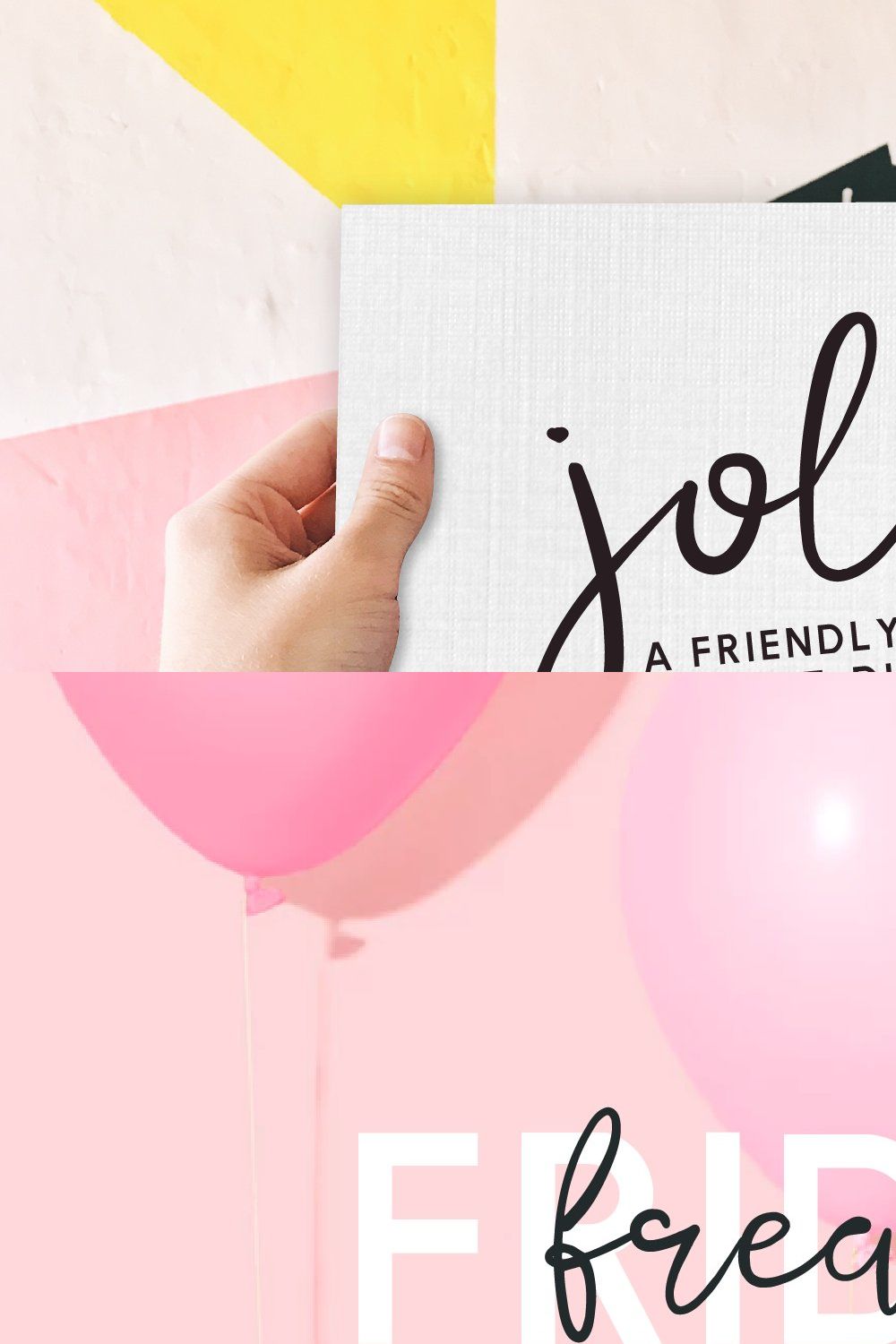 Jolly | A Friendly Font Duo pinterest preview image.