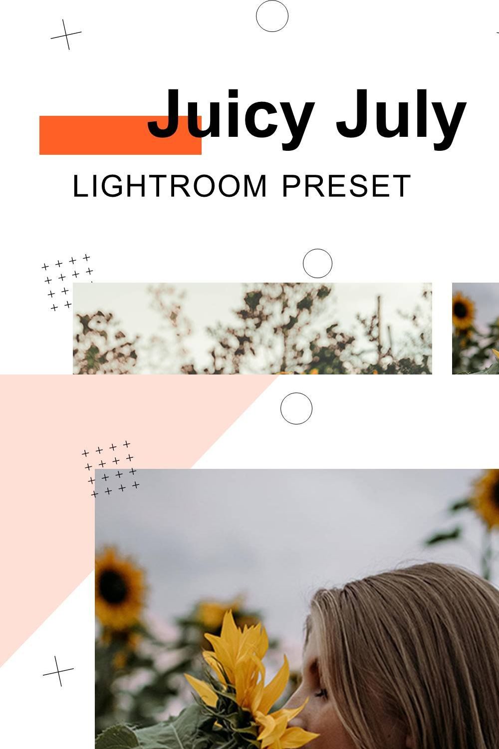 Juicy July - Lightroom Presets pinterest preview image.