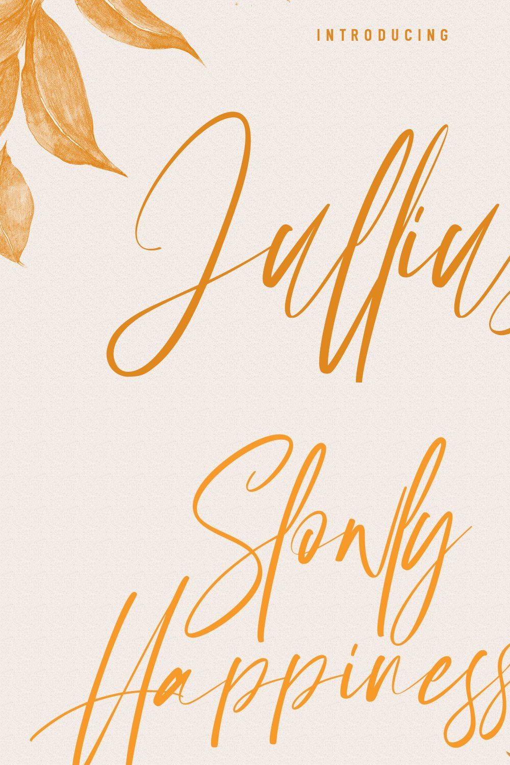 Julliusly Signature Font pinterest preview image.