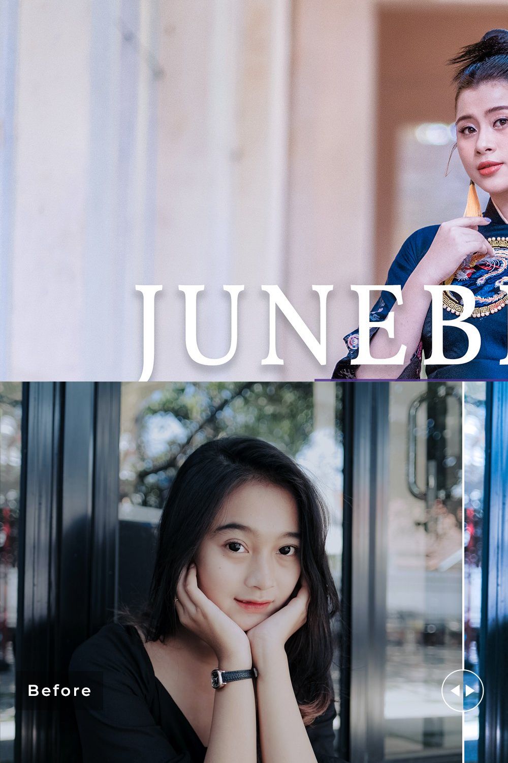 Juneberry Pro Lightroom Presets pinterest preview image.