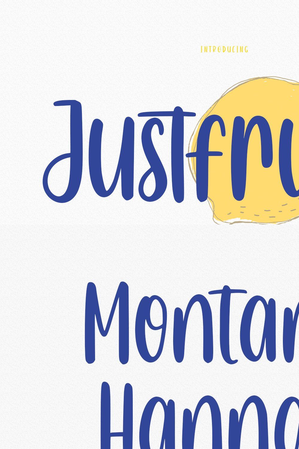 Justfruits Handwritten Font pinterest preview image.