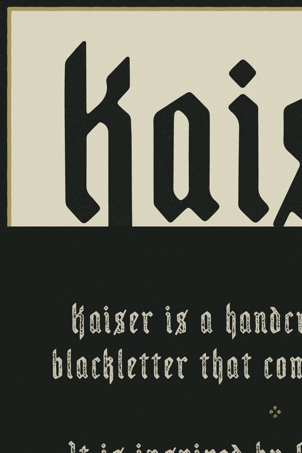 Kaiser - Vintage Blackletter pinterest preview image.