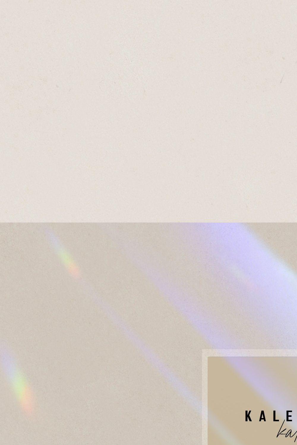 Kaleidoscope | Rainbow Prism Overlay pinterest preview image.