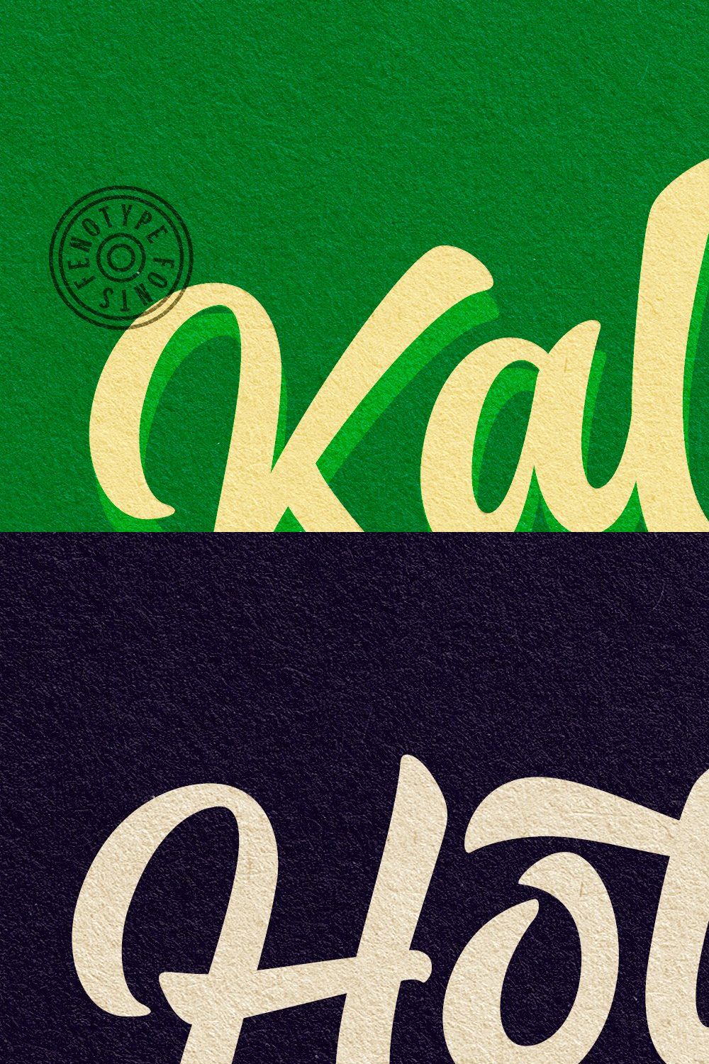 Kallio Brush Script pinterest preview image.