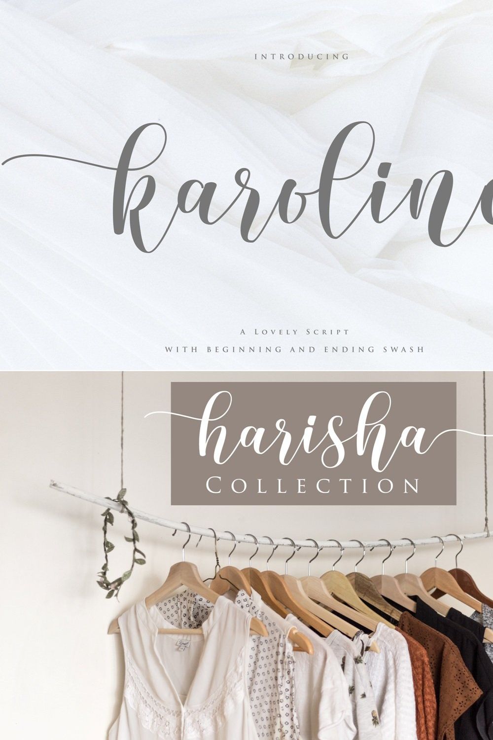 karoline | Lovely Script pinterest preview image.