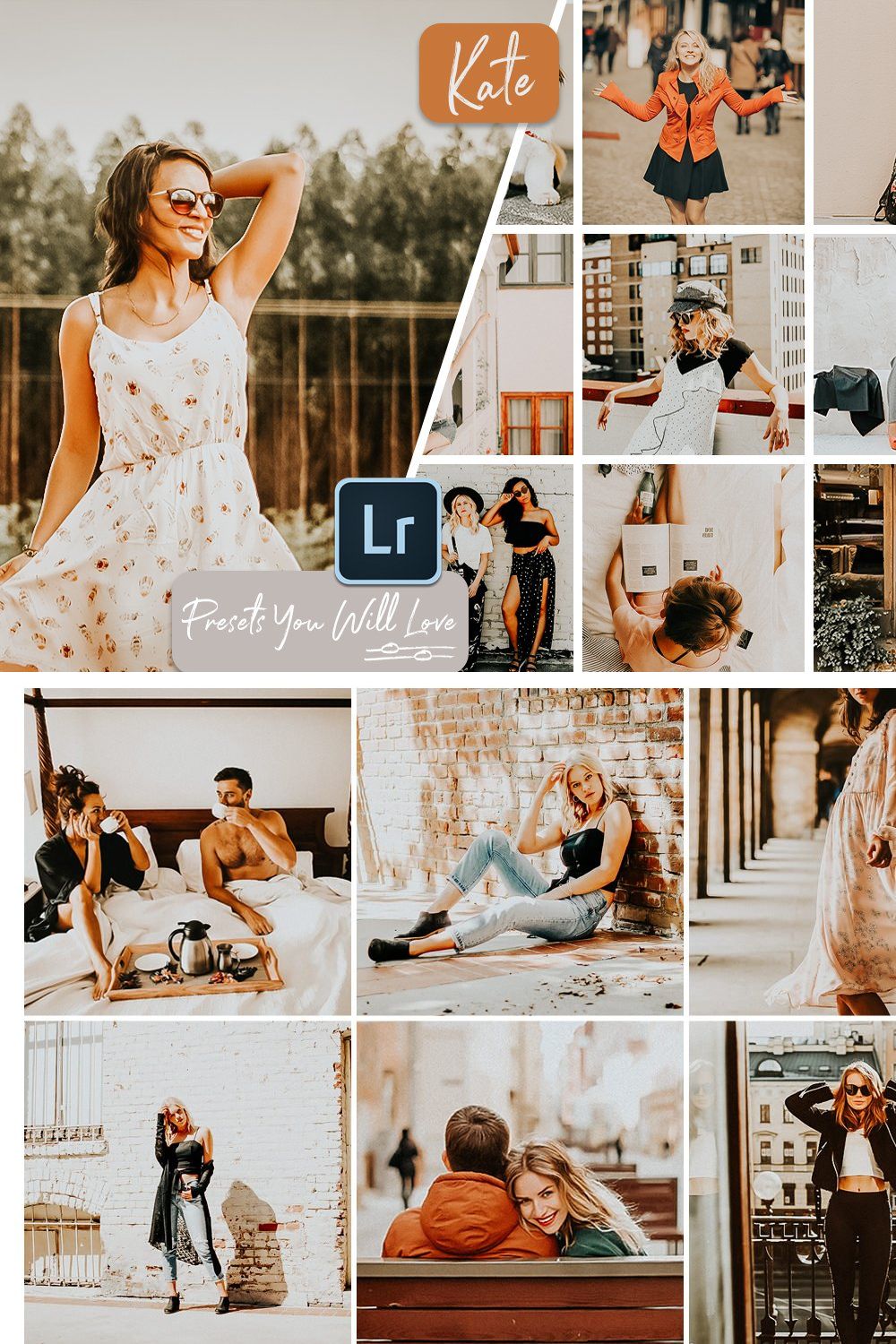 Kate Lightroom Presets pinterest preview image.