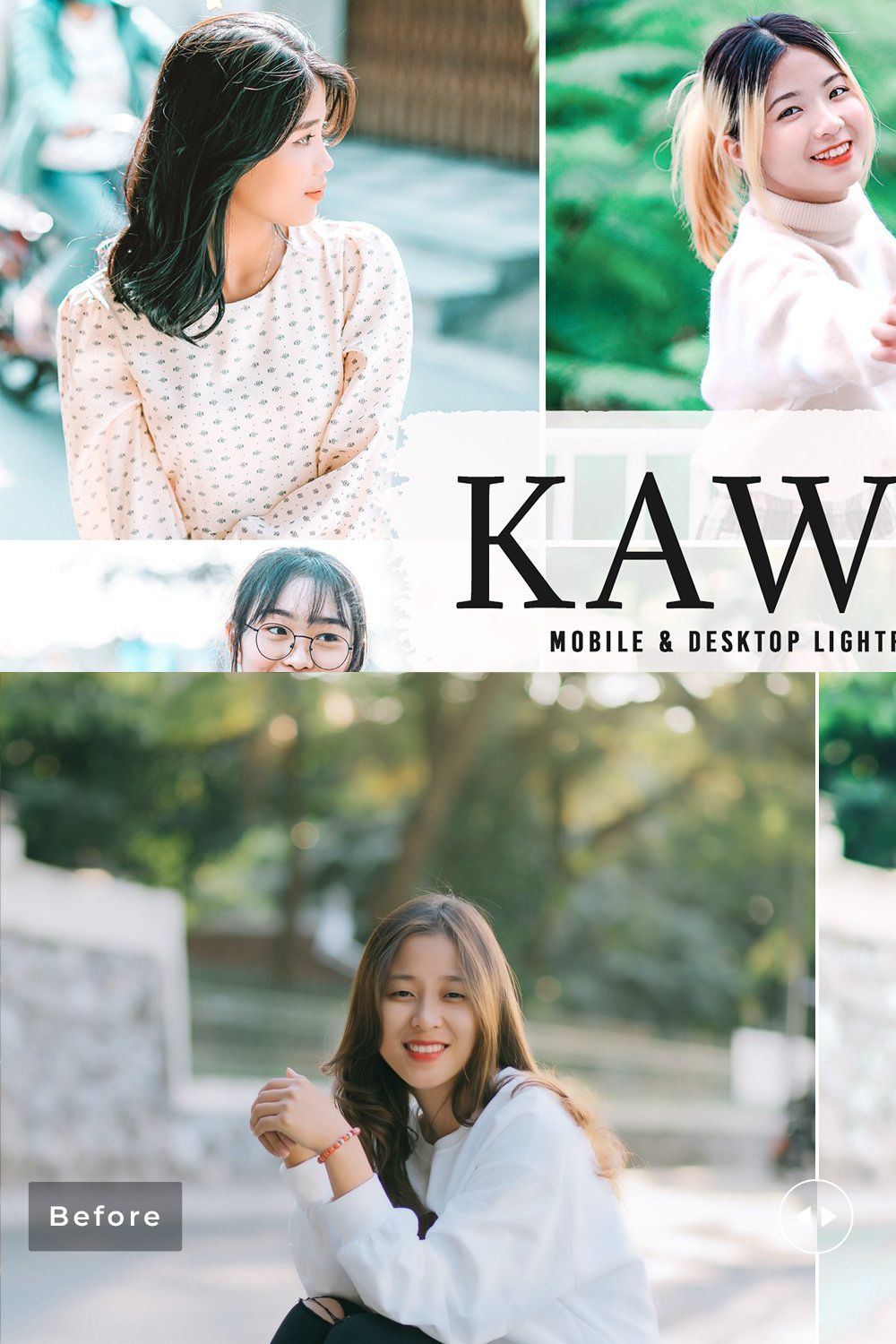 Kawaii Pro Lightroom Presets pinterest preview image.