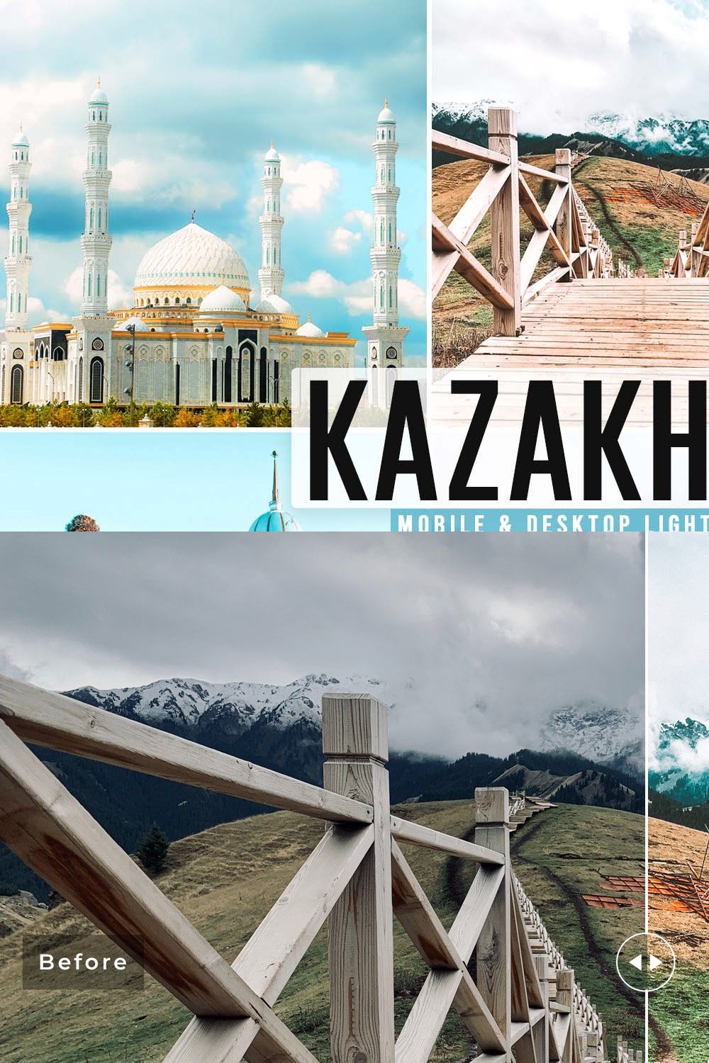 Kazakhstan Pro Lightroom Presets pinterest preview image.