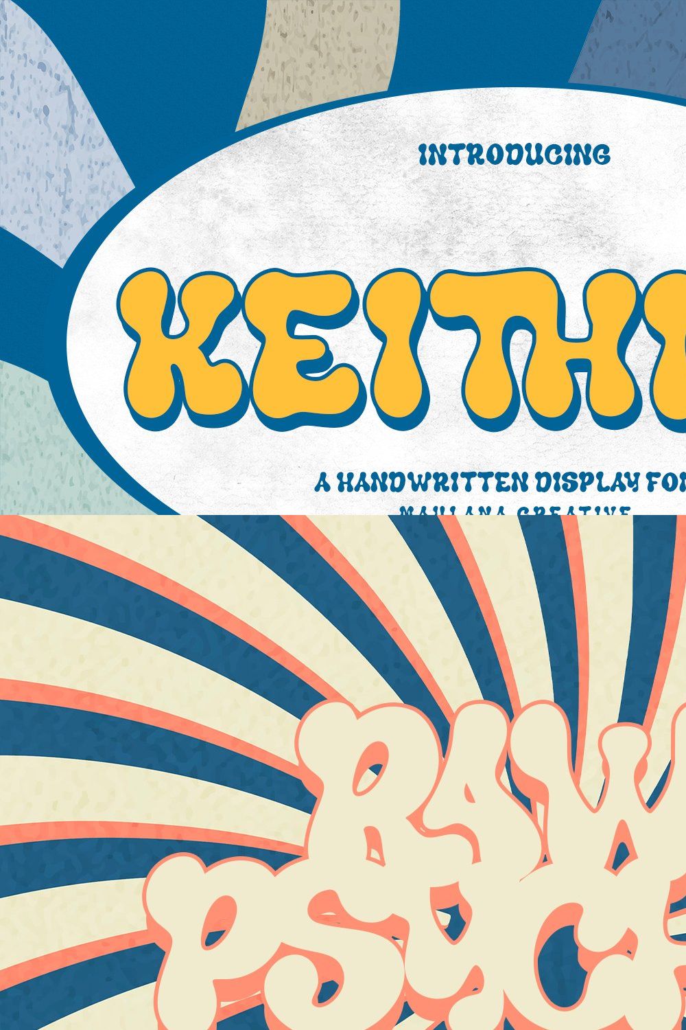 Keithlar Display Font pinterest preview image.