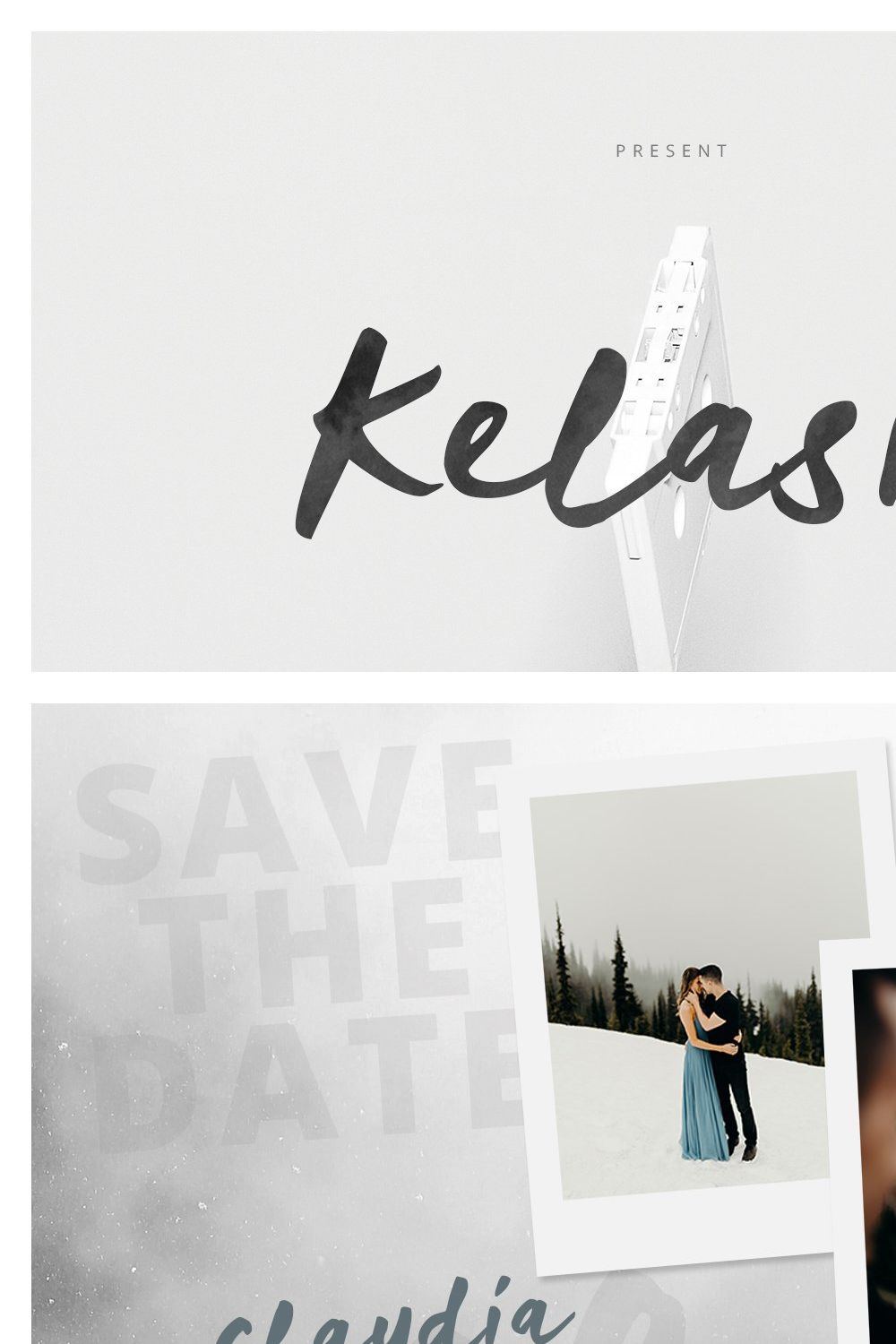 Kelasik Handmade Font pinterest preview image.