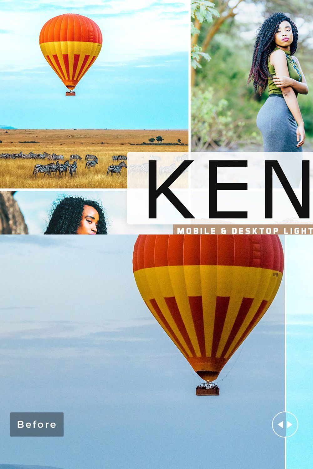 Kenya Lightroom Presets Pack pinterest preview image.