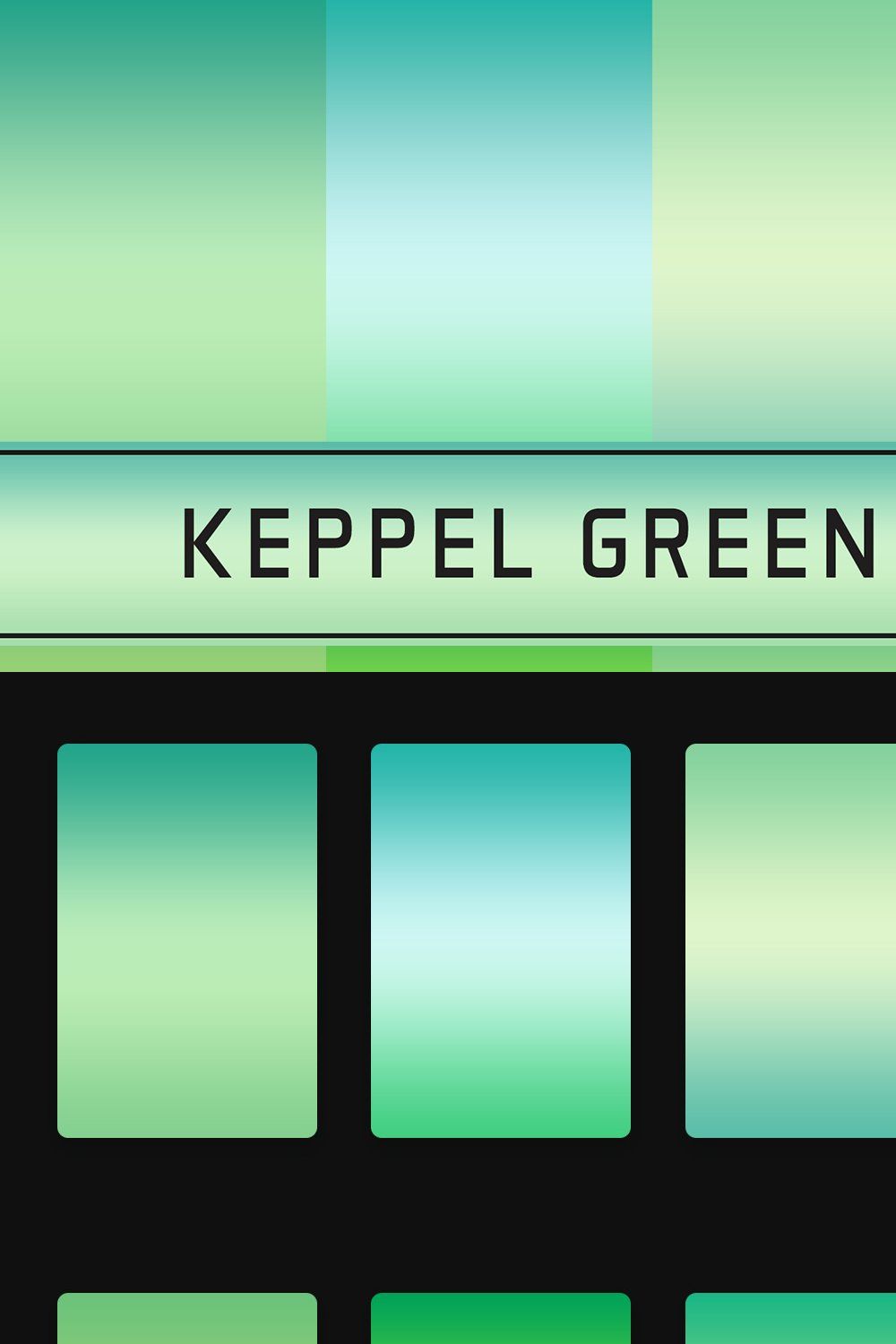 Keppel Green Gradients pinterest preview image.