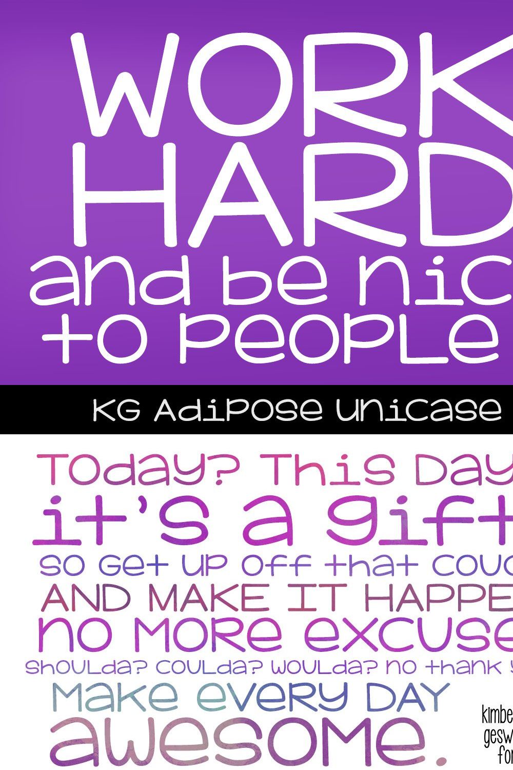 KG Adipose Unicase pinterest preview image.