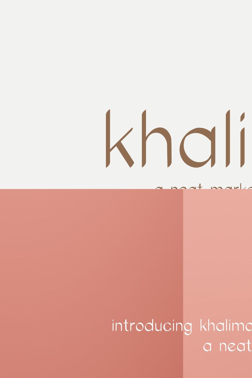 Khalima Neat Marker Font pinterest preview image.