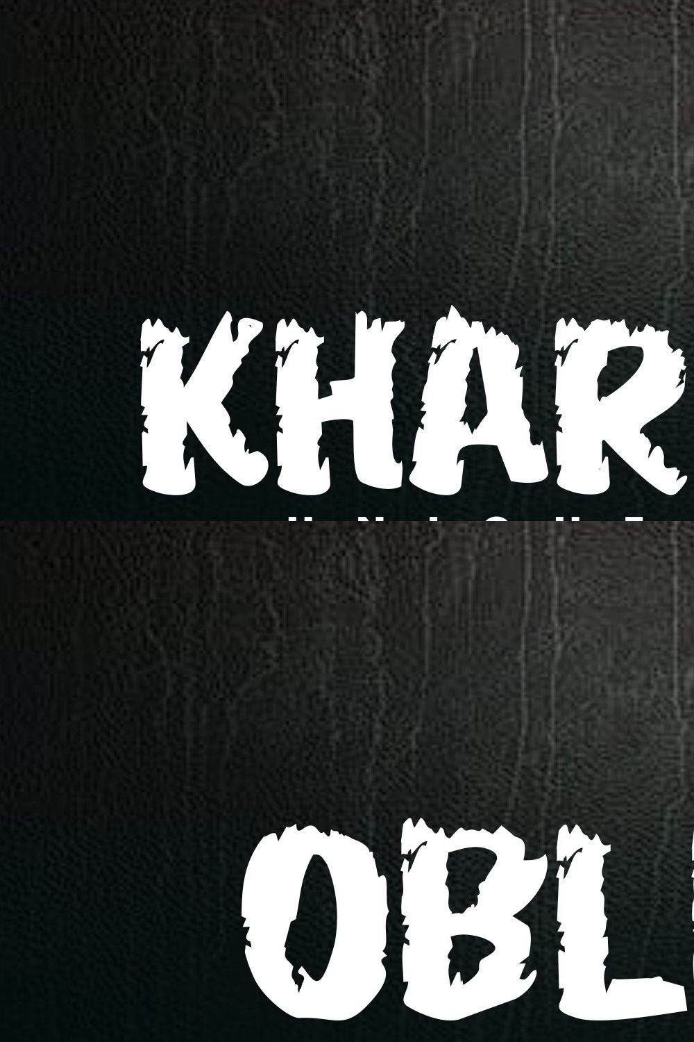 Khartes - Decorative Font pinterest preview image.