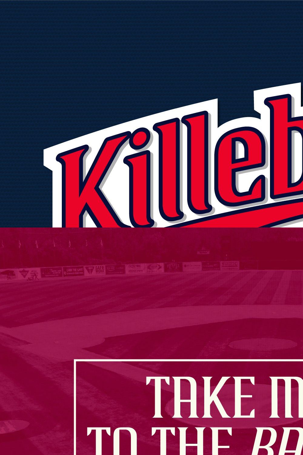Killebrew Single | Athletic Typeface pinterest preview image.