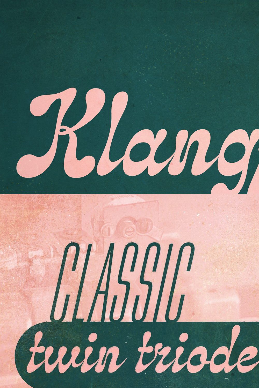 Klangfarbe Script Font pinterest preview image.