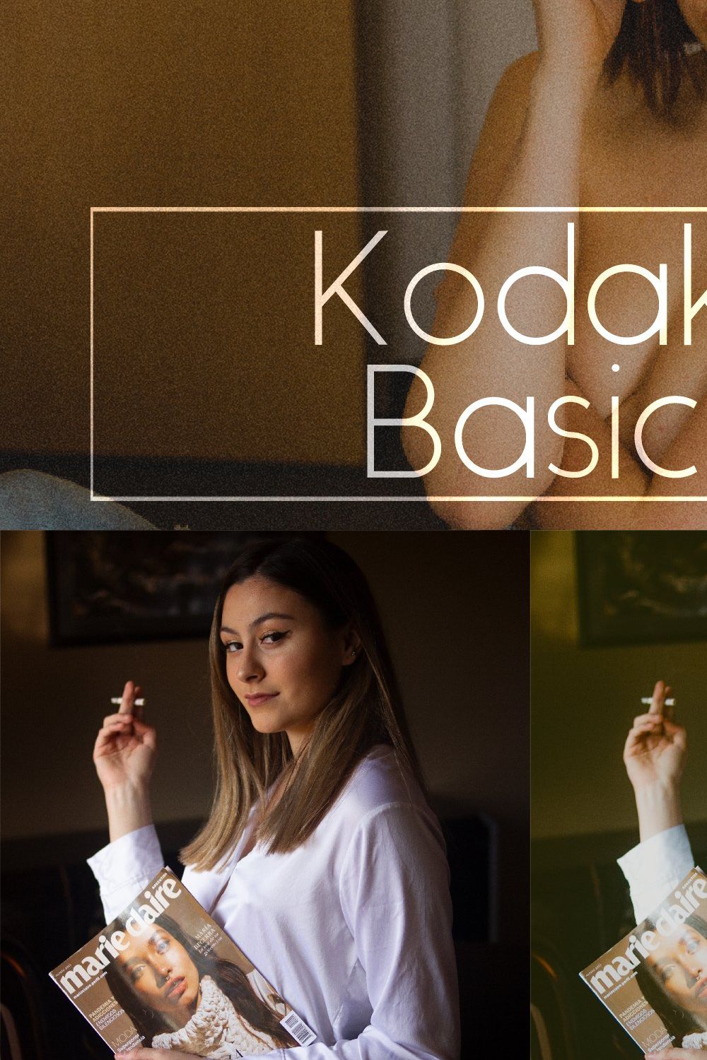 Kodak Basic - PS & LR Presets pinterest preview image.