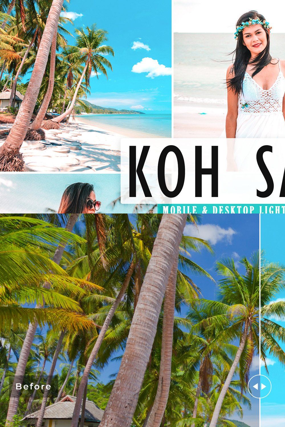 Koh Samui Pro Lightroom Presets pinterest preview image.