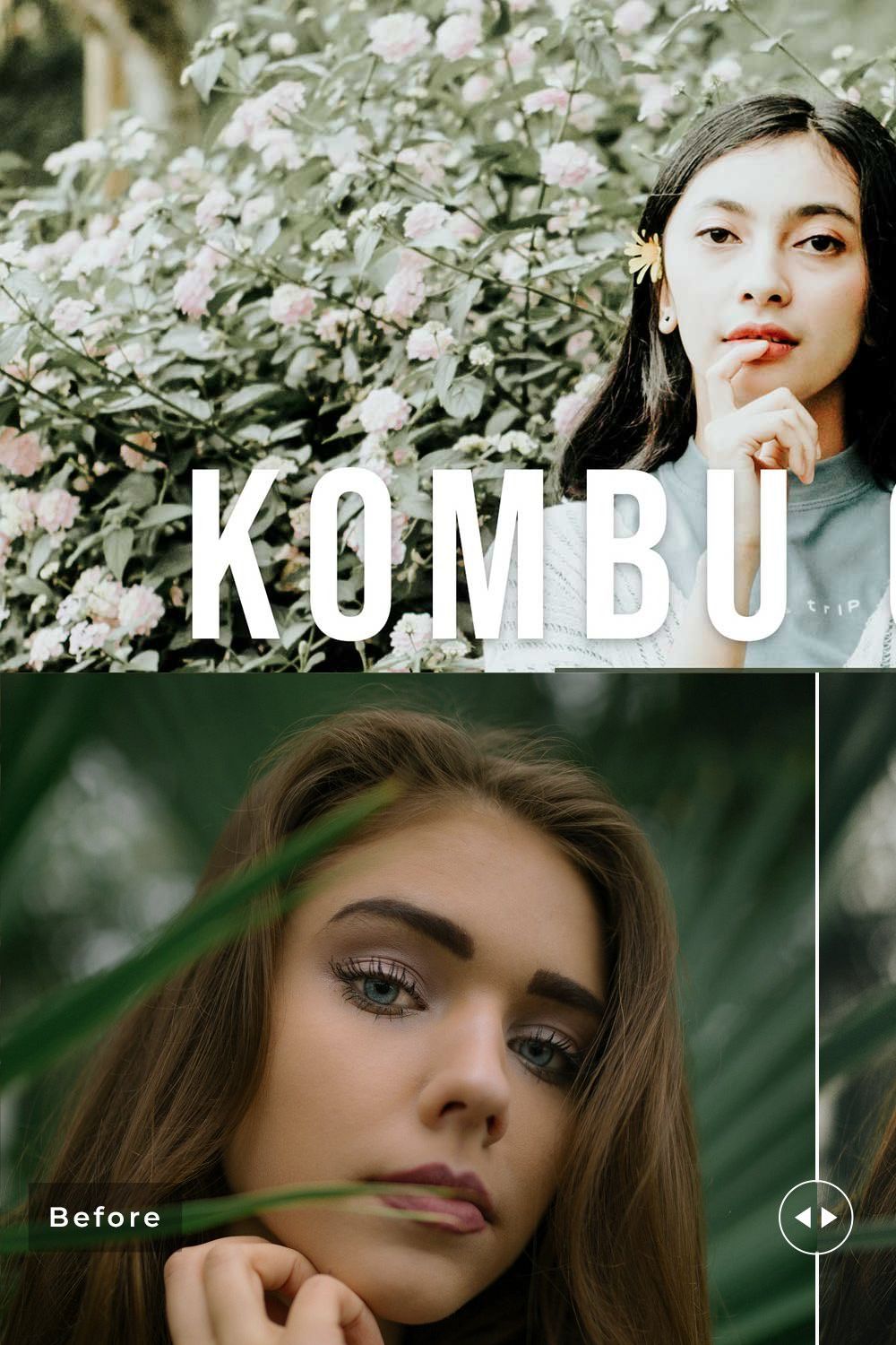 Kombu Green Pro Lightroom Presets pinterest preview image.