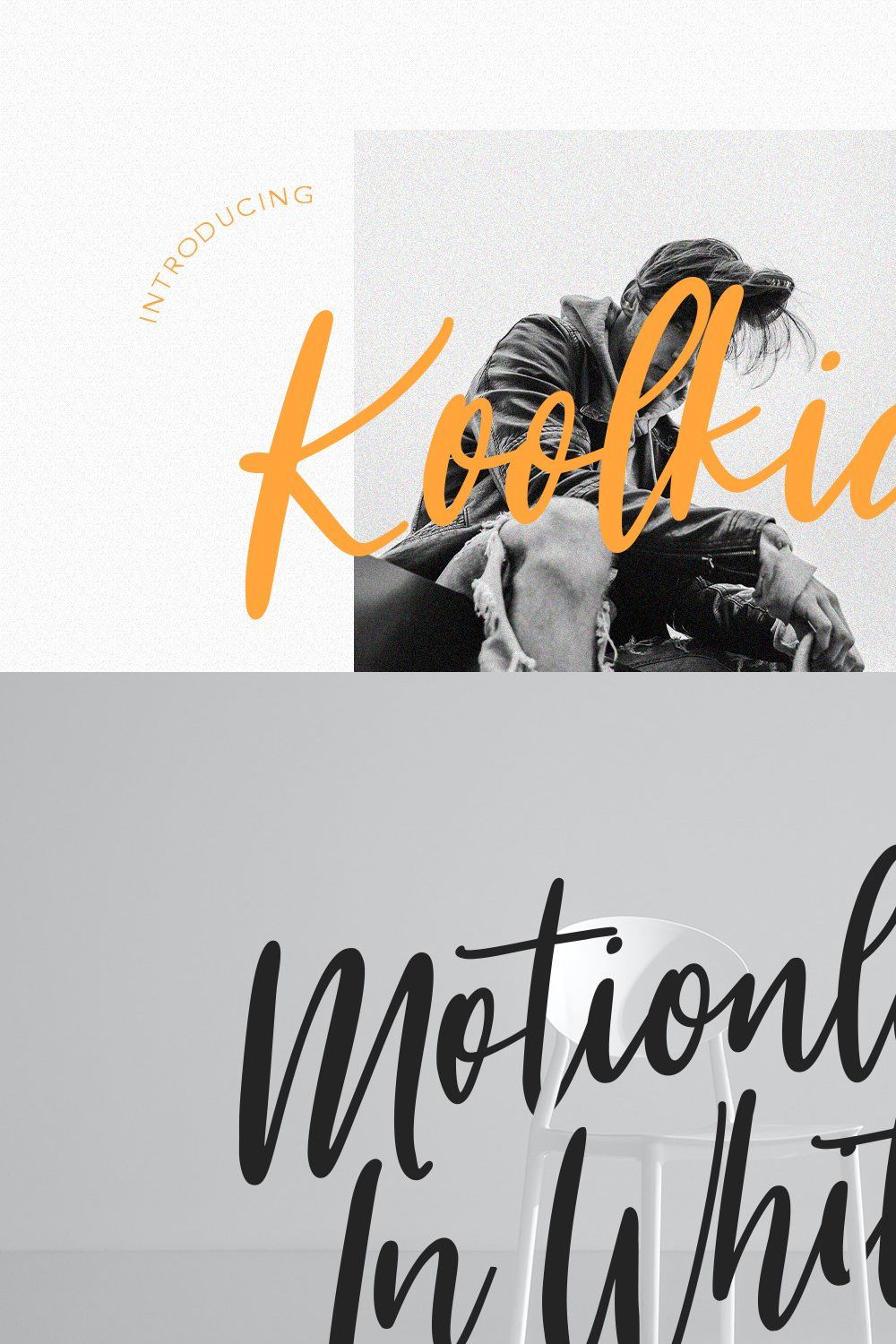 Koolkids Script Font pinterest preview image.