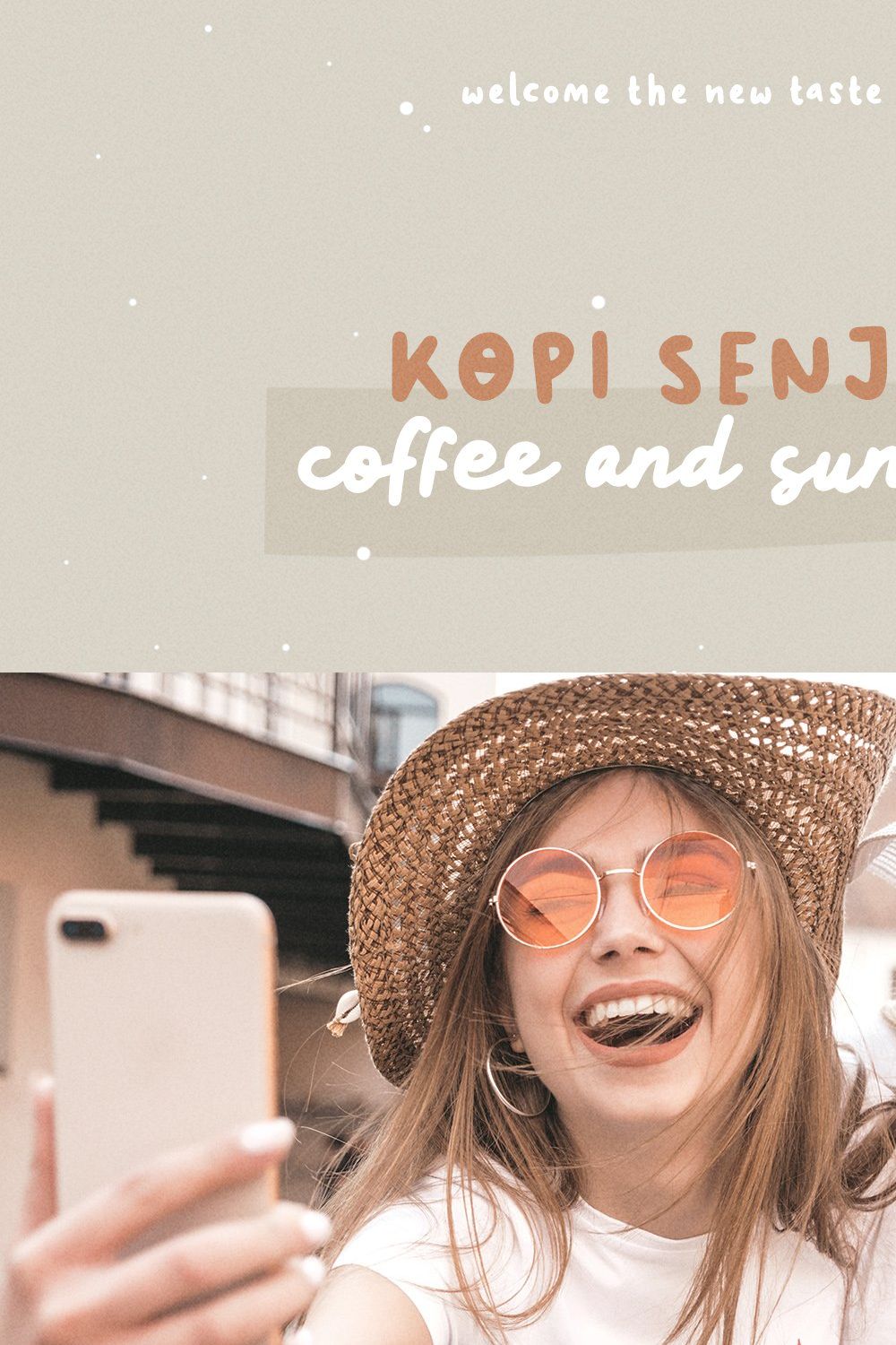 Kopi Senja Font Duo pinterest preview image.