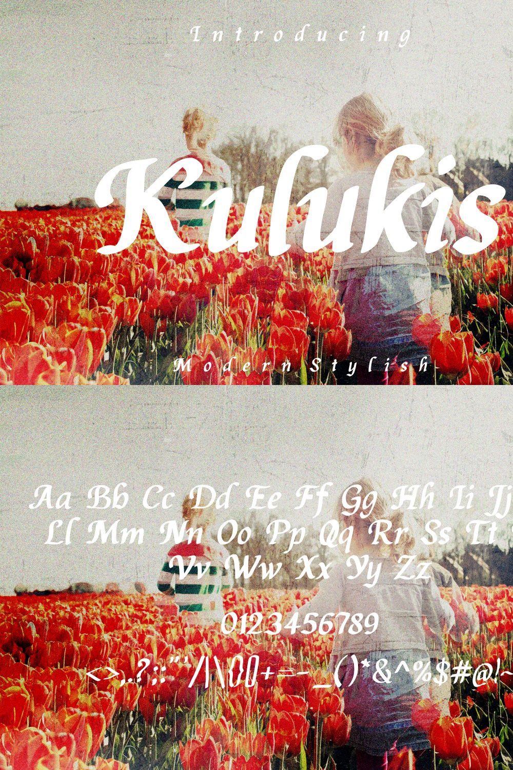 Kulukis Font pinterest preview image.