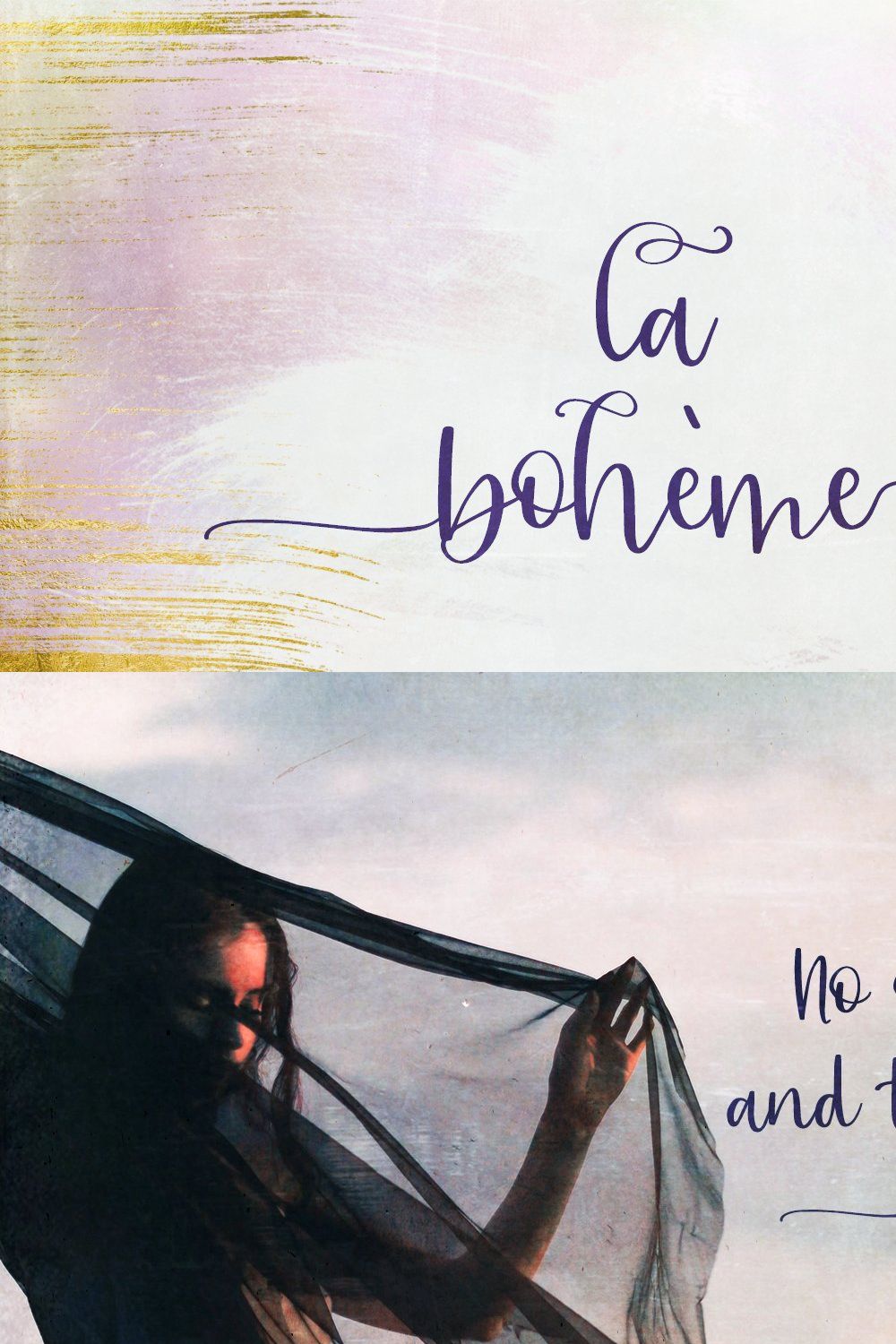 La Boheme Script pinterest preview image.