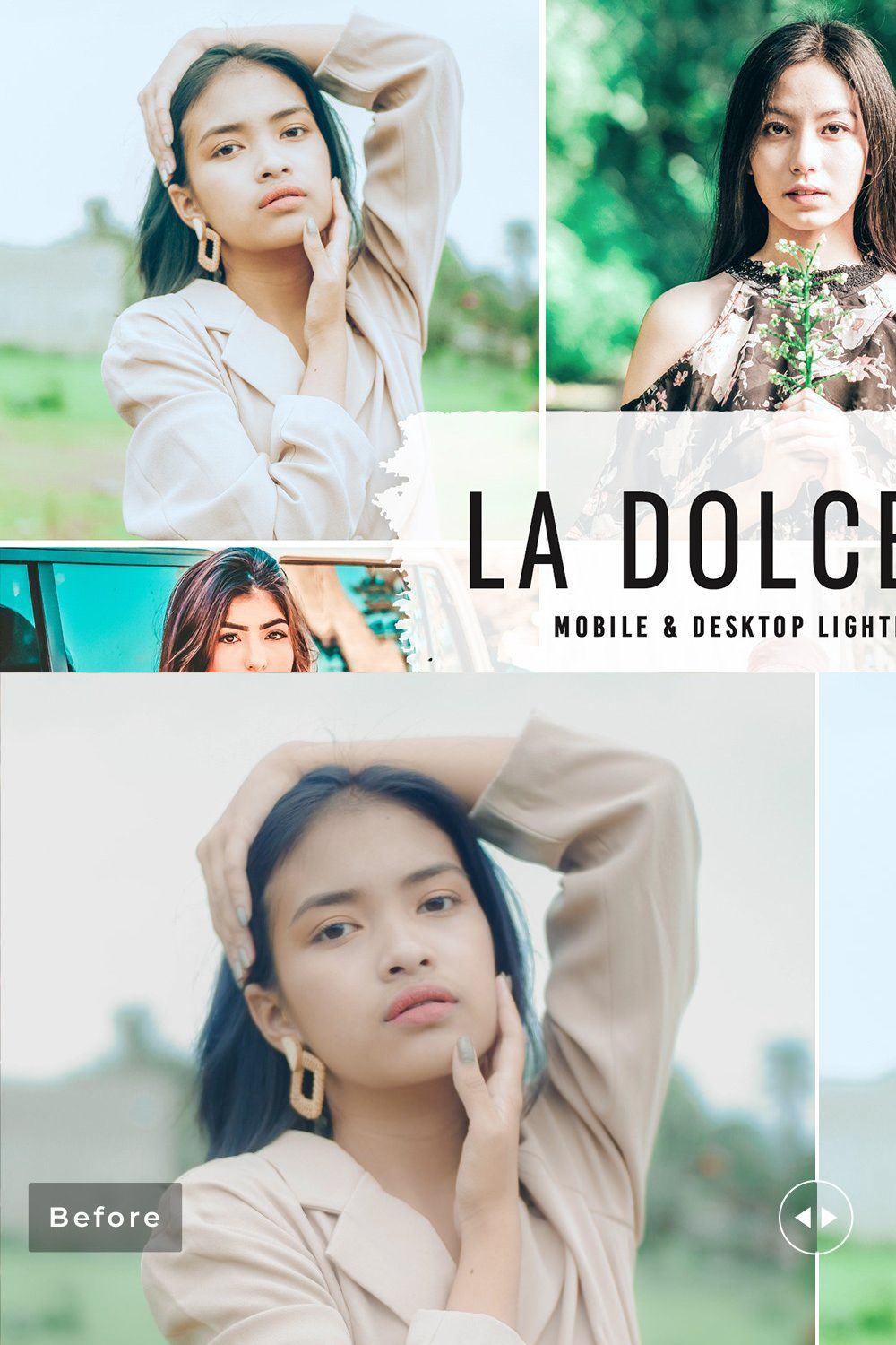 La Dolce Vita Pro Lightroom Presets pinterest preview image.