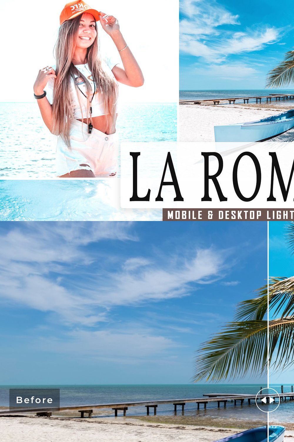 La Romana Lightroom Presets Pack pinterest preview image.