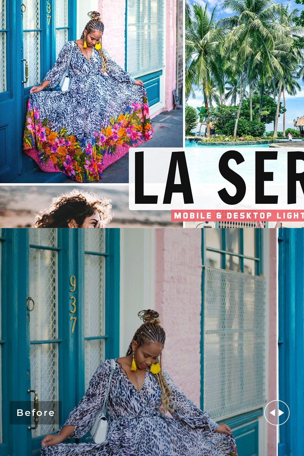 La Serena Pro Lightroom Presets pinterest preview image.