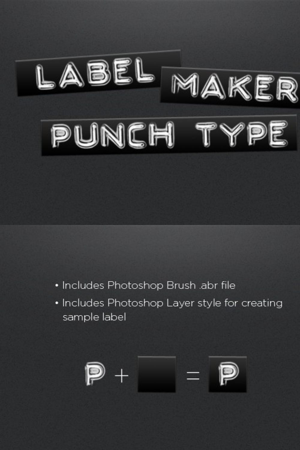 Label Maker Punch Type pinterest preview image.