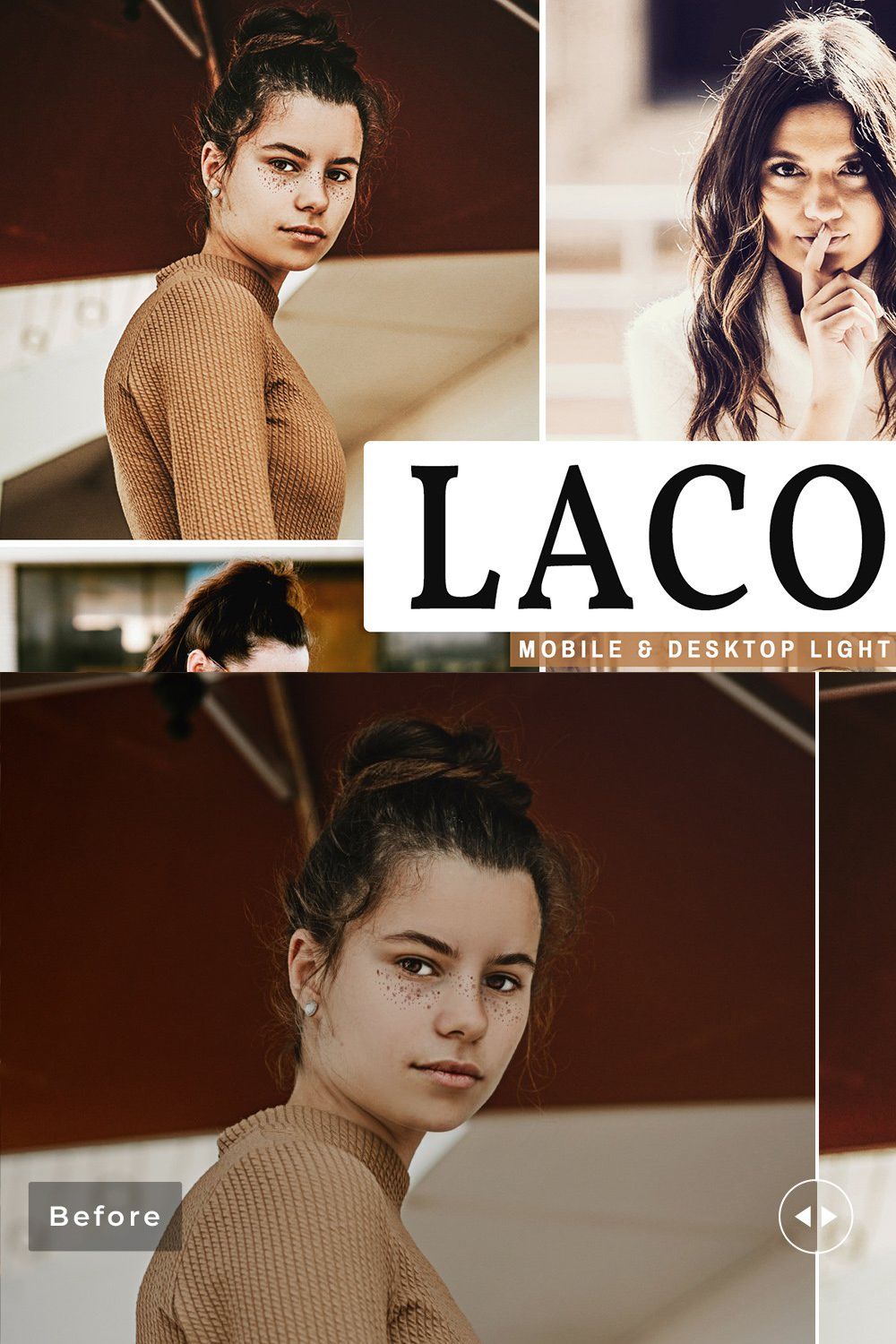 Laconic Lightroom Presets Pack pinterest preview image.