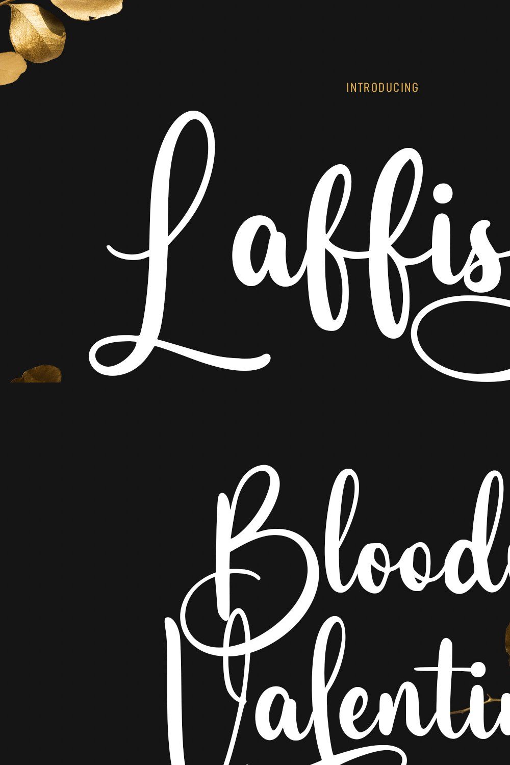 Laffisya Beauty Script Font pinterest preview image.