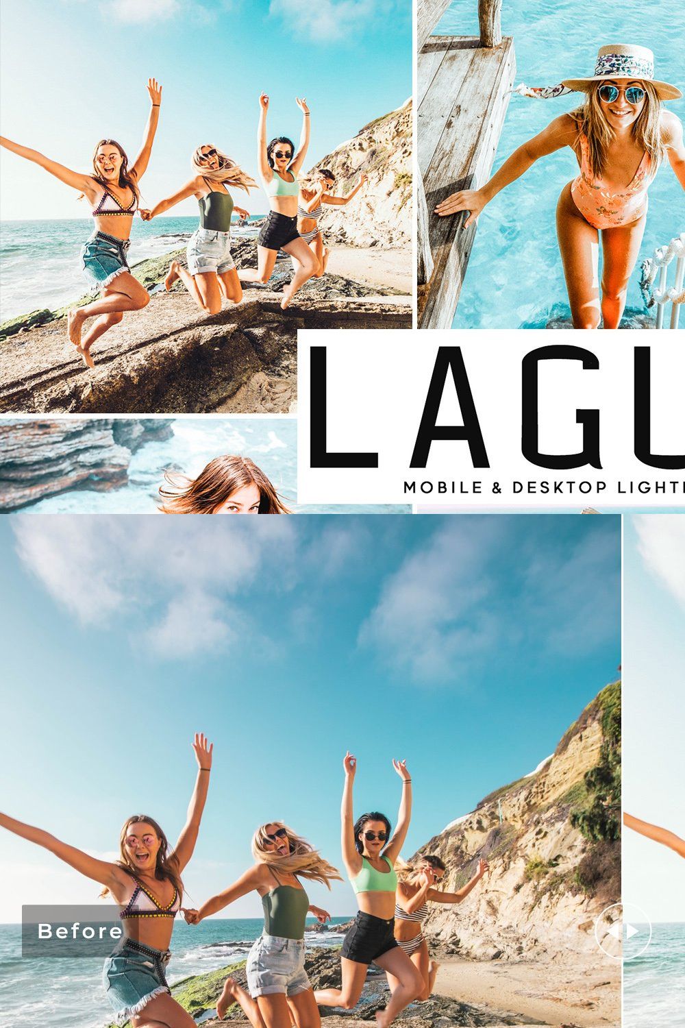 Laguna Pro Lightroom Presets pinterest preview image.