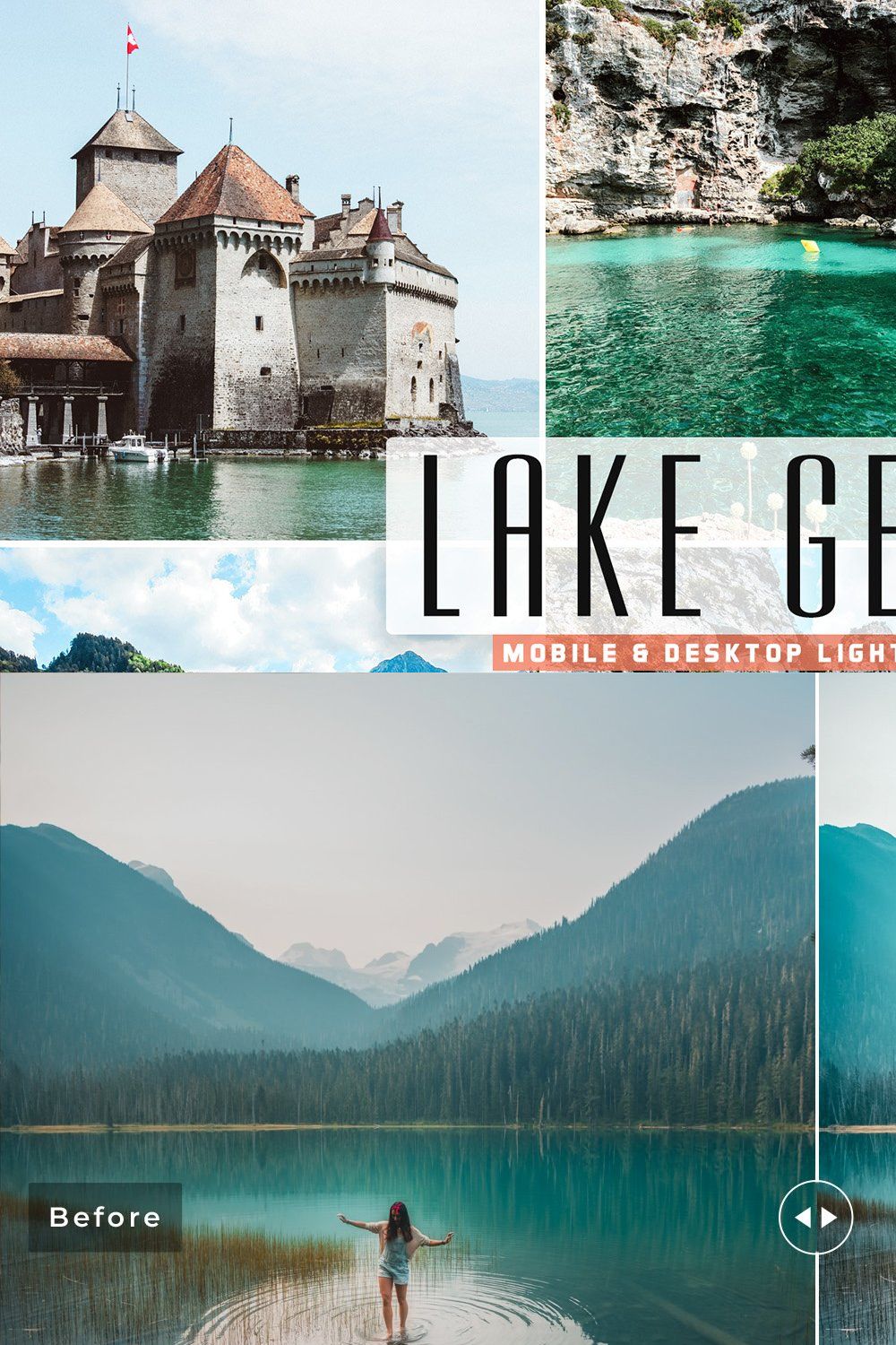 Lake Geneva Pro Lightroom Presets pinterest preview image.