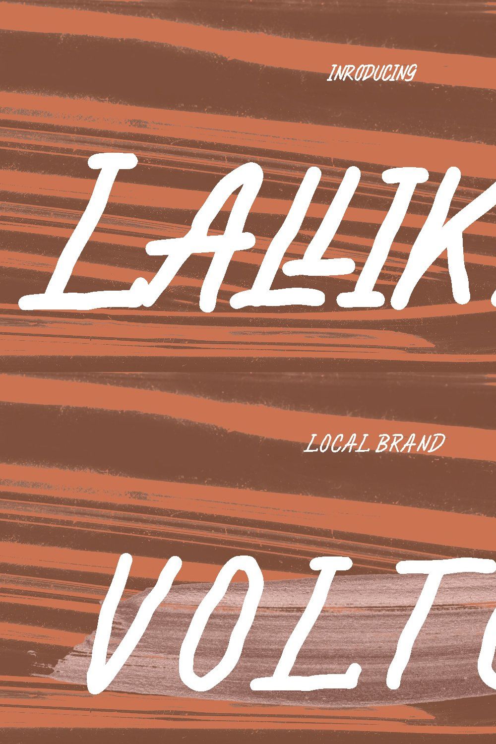 Lallikalo Handwritten Font pinterest preview image.