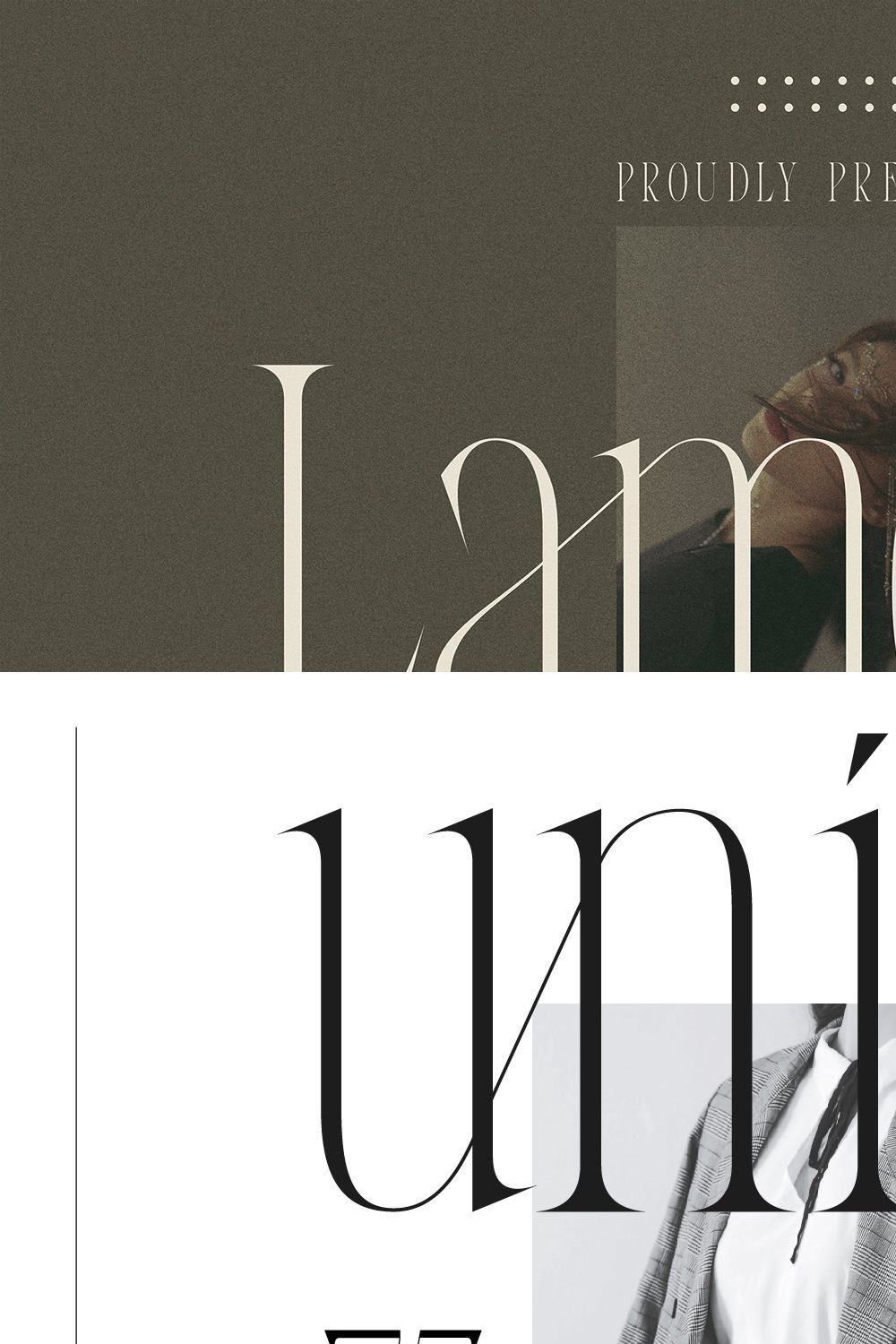 Lamour | Modern Cool Serif pinterest preview image.