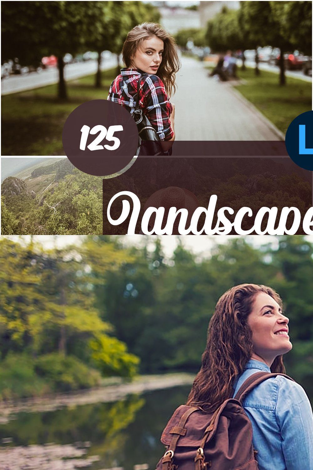 Landscape Cinema Mobile Presets pinterest preview image.