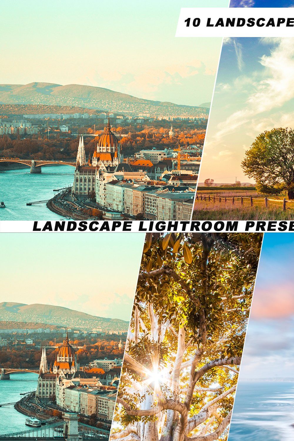 Landscape Lightroom Presets pinterest preview image.