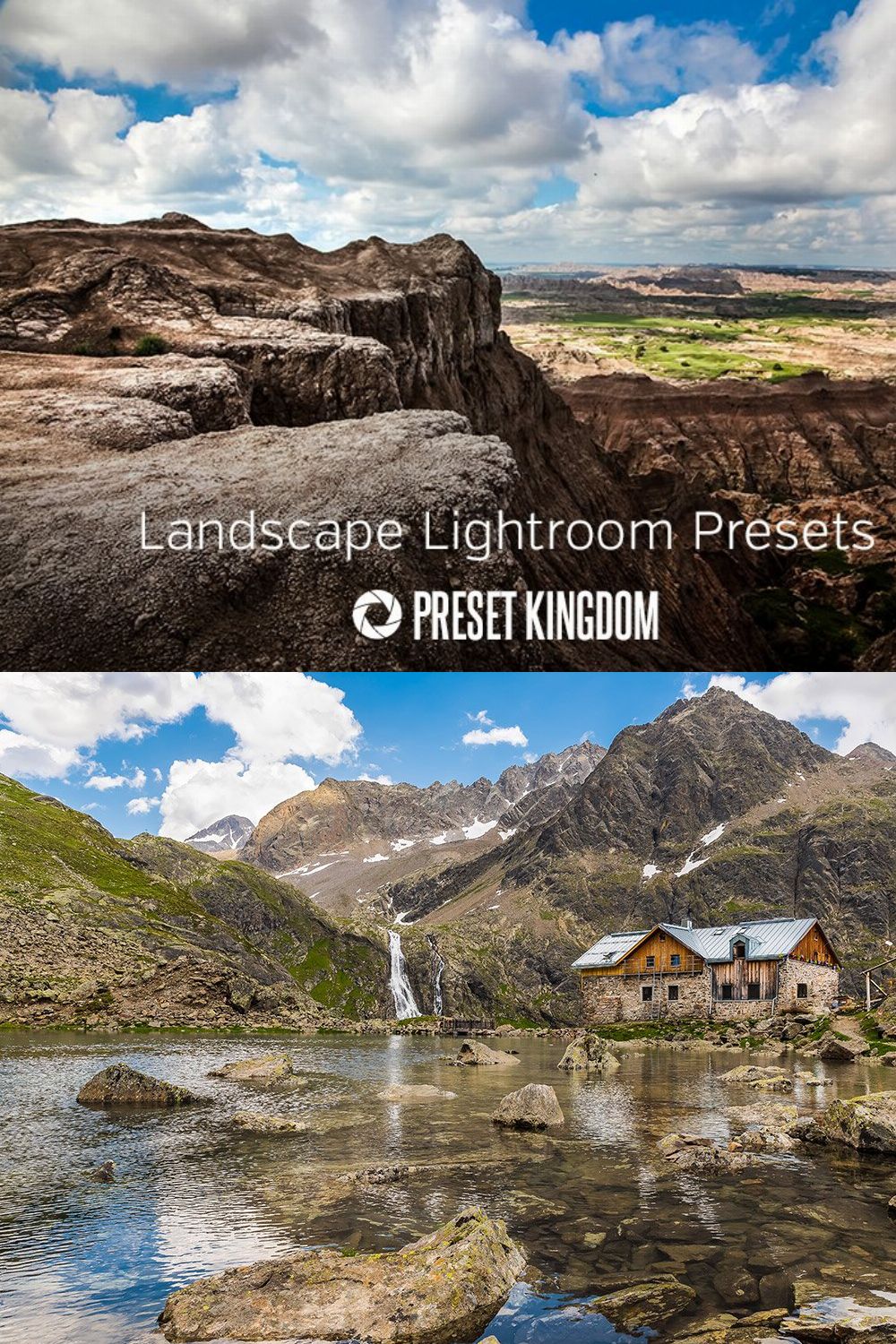 Landscape Lightroom Presets pinterest preview image.