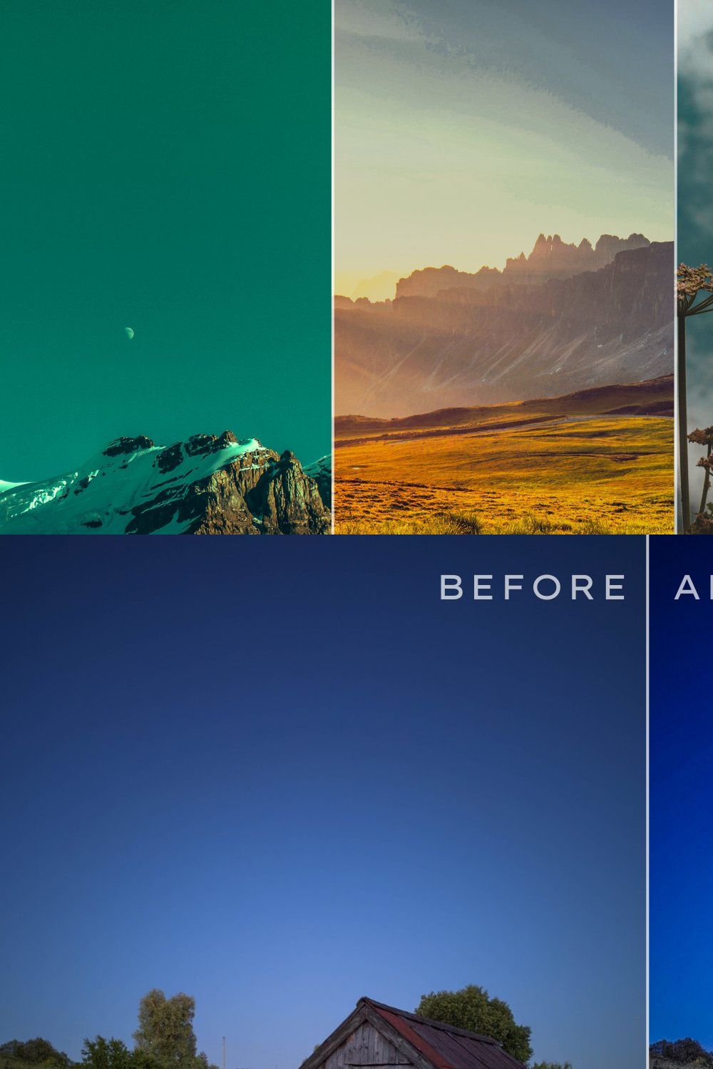 Landscape Lightroom Presets Bundle pinterest preview image.